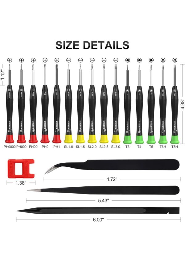 STREBITO 19-Piece Small Screwdriver Set