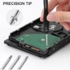 STREBITO 19-Piece Small Screwdriver Set, Mini Precision Screwdriver Set with Case, Phillips, Slotted, Torx, Tweezers, Precision Screwdriver Kit for Eyeglass, Watch, Jeweler, Computer, Laptop, Phone - Image 7