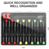 STREBITO 19-Piece Small Screwdriver Set, Mini Precision Screwdriver Set with Case, Phillips, Slotted, Torx, Tweezers, Precision Screwdriver Kit for Eyeglass, Watch, Jeweler, Computer, Laptop, Phone - Image 2